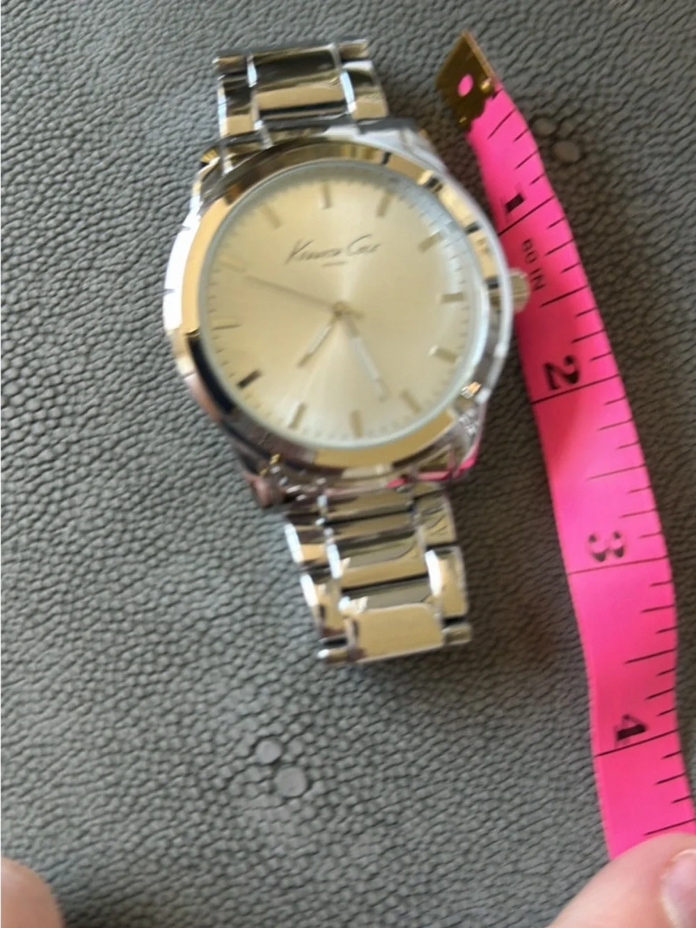 Kenneth Cole Silver Stainless Steel Men’s Bracelet Watch